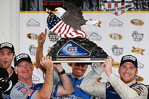 Chris Buescher takes shock first win in Pocono NASCAR race