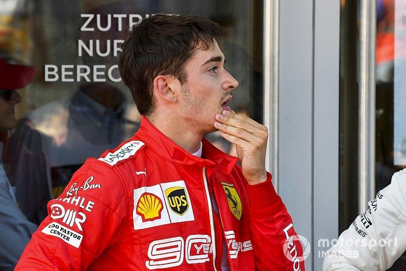 Charles Leclerc, Ferrari en Parc Ferme 