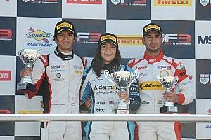 Brands Hatch British F3: Mahadik, Maini finish on podium together