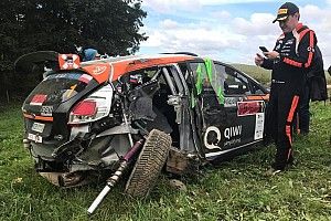 Видео: Лукьянюк начал очередную гонку ERC с аварии