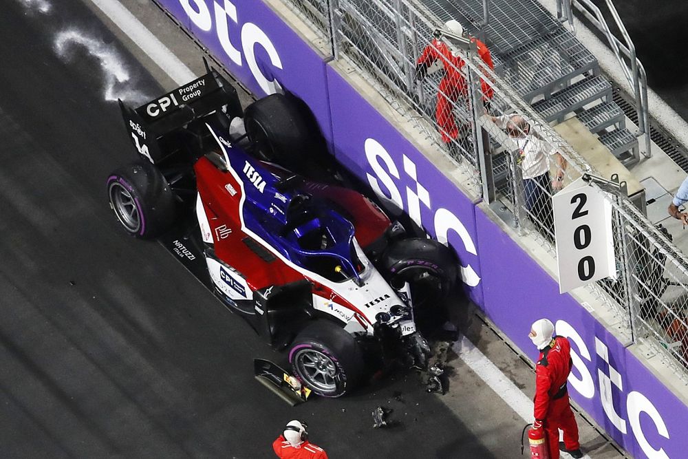 Enzo Fittipaldi sufrió una fractura en el accidente en Yeda