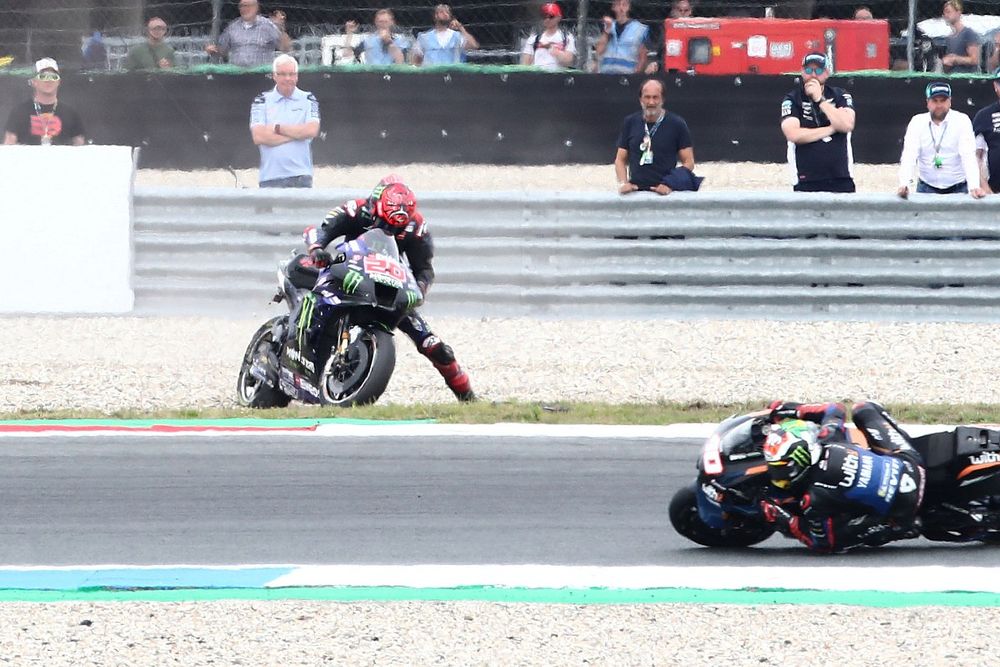 Fabio Quartararo, Yamaha Factory Racing crash