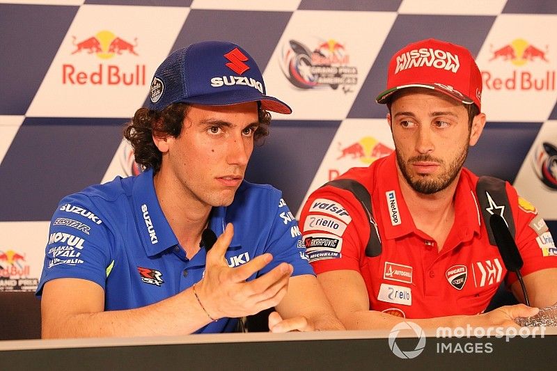 Alex Rins, Team Suzuki MotoGP, Andrea Dovizioso, Ducati Team, Press Conference