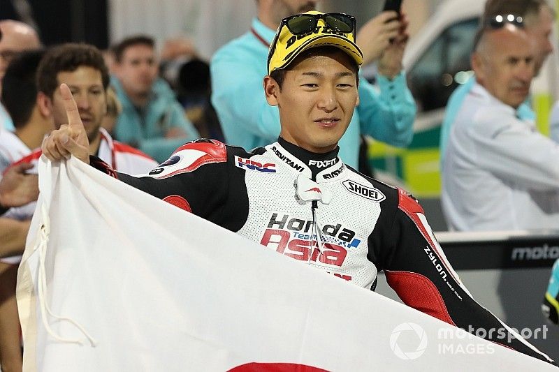 Il vincitore Kaito Toba, Honda Team Asia