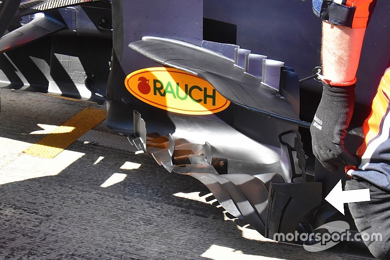 Tecnica Red Bull: provato un nuovo deviatore di flusso sulla RB15 di Gasly