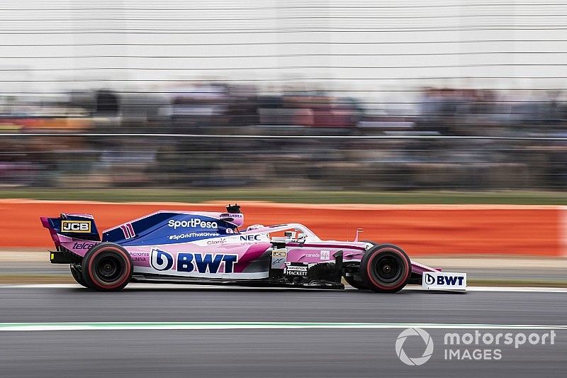Pérez perdió puntos en Silverstone por un incidente