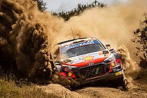 Safari WRC: Neuville survives rain storm to lead as Tanak suffers