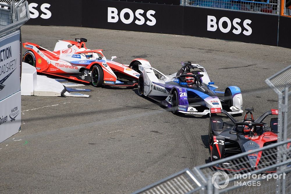 Sebastien Buemi, Nissan e.Dams, Nissan IMO2, Maximilian Guenther, BMW I Andretti Motorsports, BMW iFE.21, Alex Lynn, Mahindra Racing, M7Electro