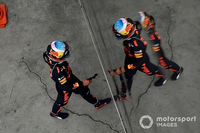 Daniel Ricciardo, Red Bull Racing dans le Parc Fermé