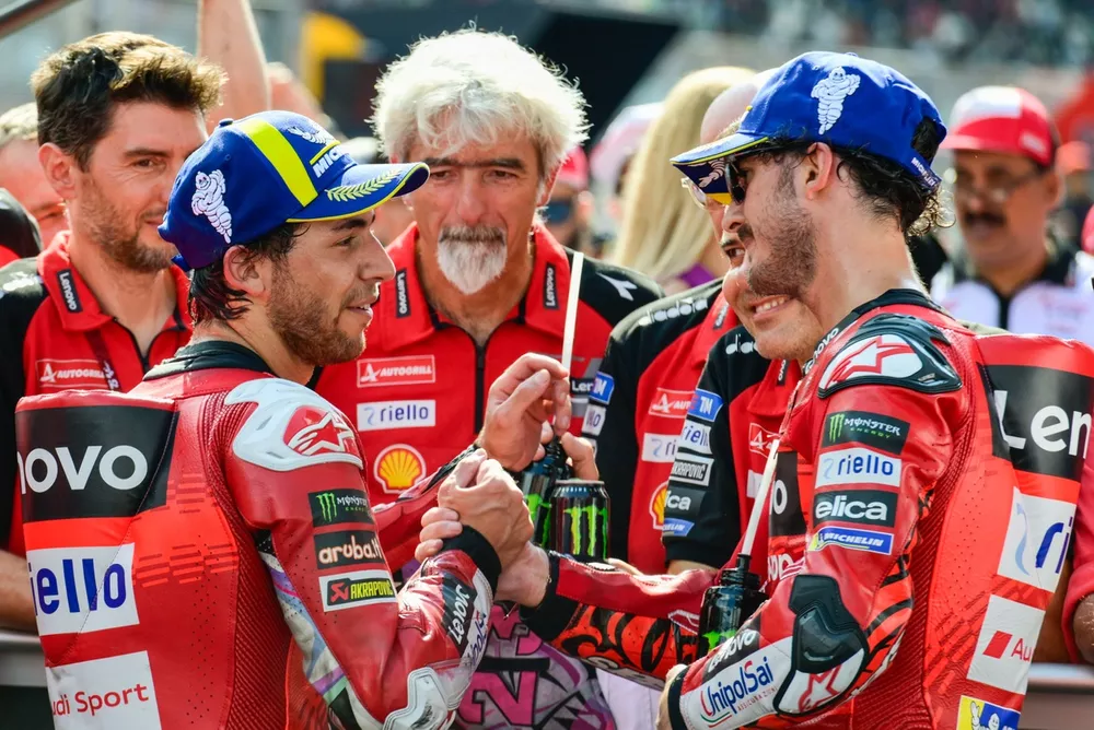 Enea Bastianini, Ducati Team, Francesco Bagnaia, Ducati Team
