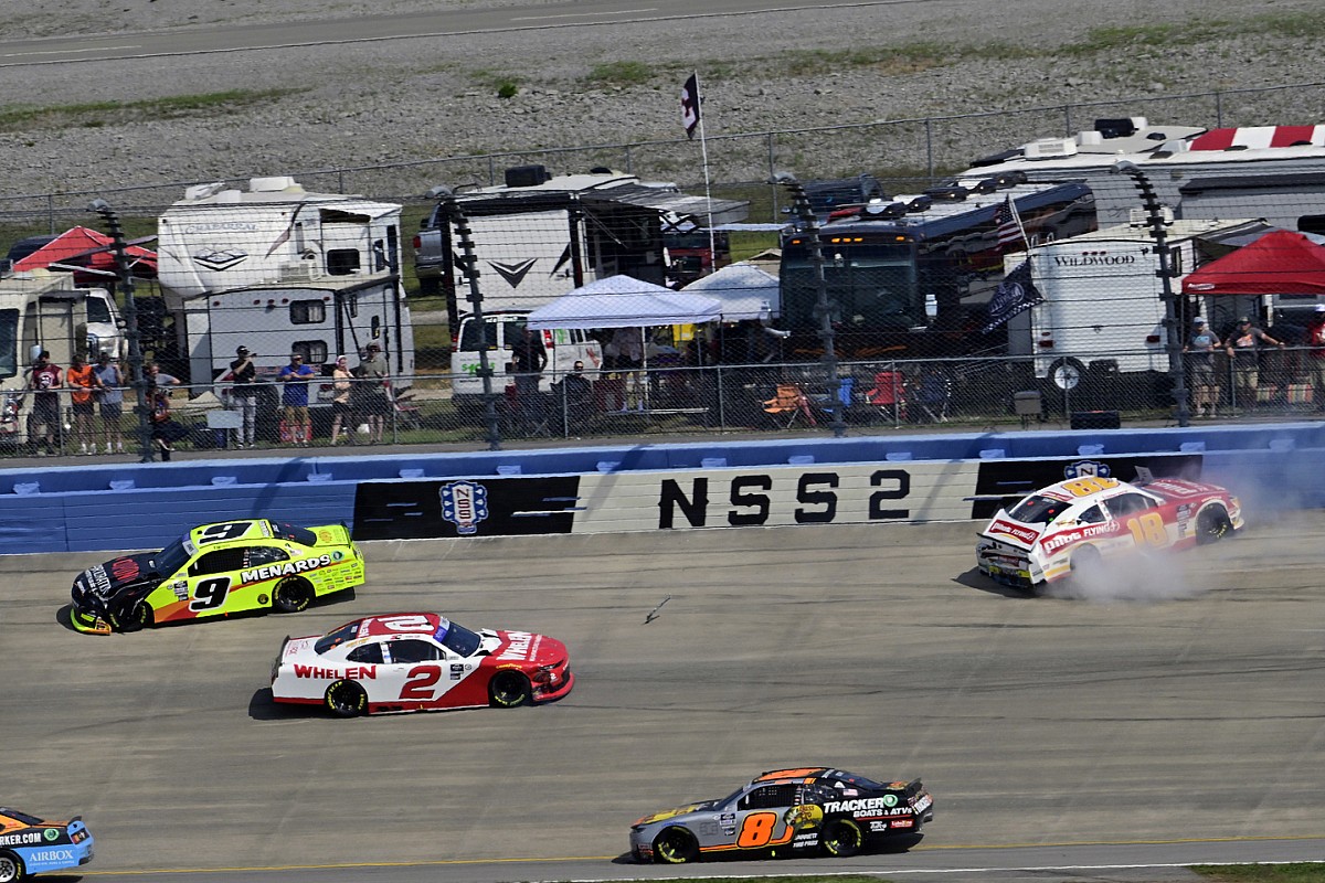 Sheldon Creed penalized for intentional wrecking