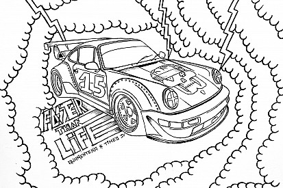 Artista plástico homenageia aniversário da Porsche Cup Brasil com arte interativa