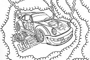 Artista plástico homenageia aniversário da Porsche Cup Brasil com arte interativa