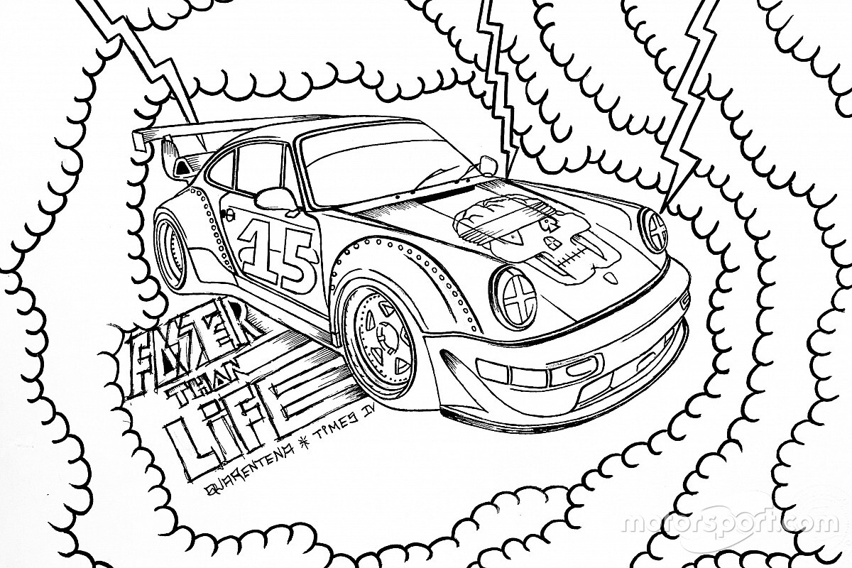 Artista plástico homenageia aniversário da Porsche Cup Brasil com arte interativa