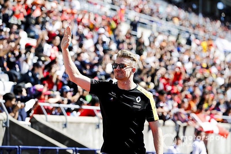 Nico Hulkenberg, Renault F1 Team, in the drivers parade