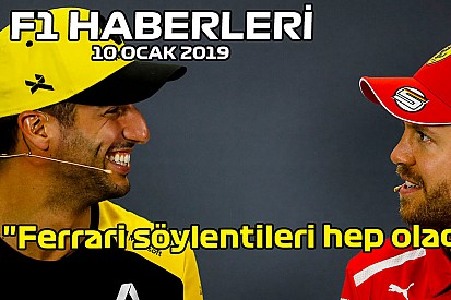 Video: Ricciardo: "Ferrari söylentileri hep olacak" - 10 Ocak F1 ve Motor Sporları Haberleri