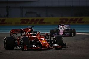 VIDEO: ¡Pérez y Vettel chocan en el test de Abu Dhabi!
