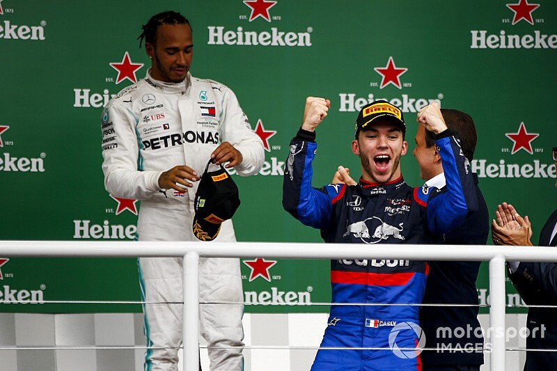 Gasly hirtelen azt sem tudta, mit csináljon (videó)