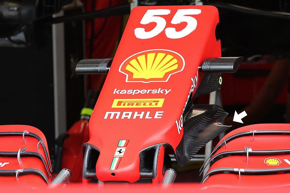 Технический брифинг: носовой обтекатель Ferrari SF21