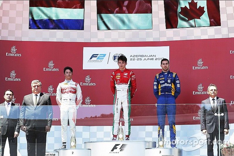 F2 Baku: Gelael picu red flag, Leclerc juara feature race