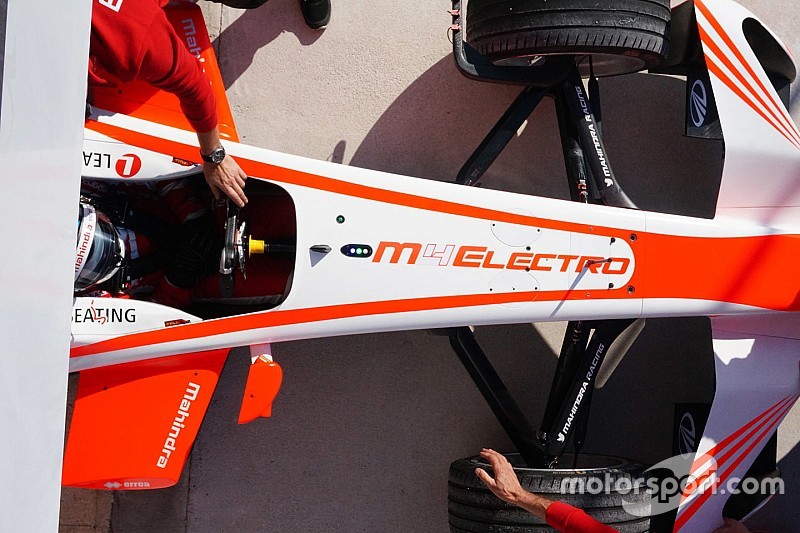【FE】マヒンドラ、次期フォーミュラEマシンをグッドウッドで披露