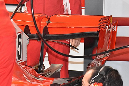 Ferrari: confermata l'ala posteriore a cucchiaio della SF71H