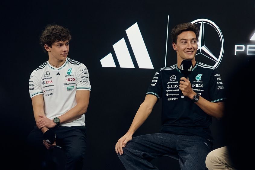 Andrea Kimi Antonelli, George Russell, Adidas x Mercedes-AMG F1