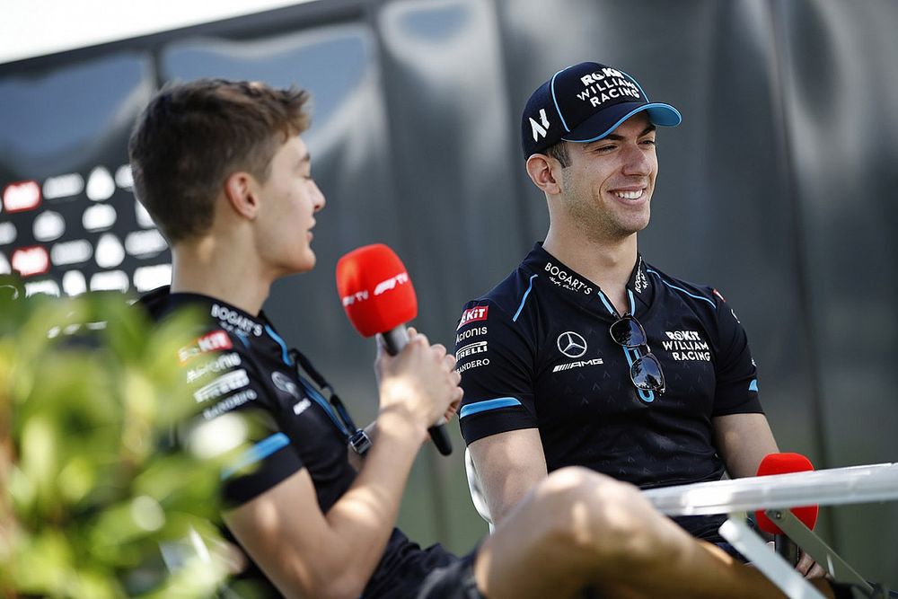 George Russell, Williams Racing, et Nicholas Latifi, Williams Racing