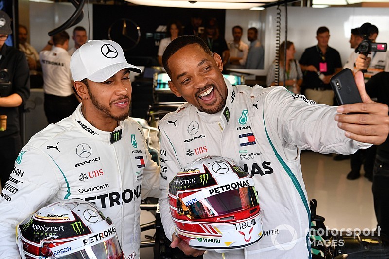 Hamilton pudo correr en Abu Dhabi, pese al intento de "secuestro" de Will Smith