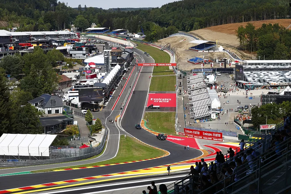 Una vista de la pista
