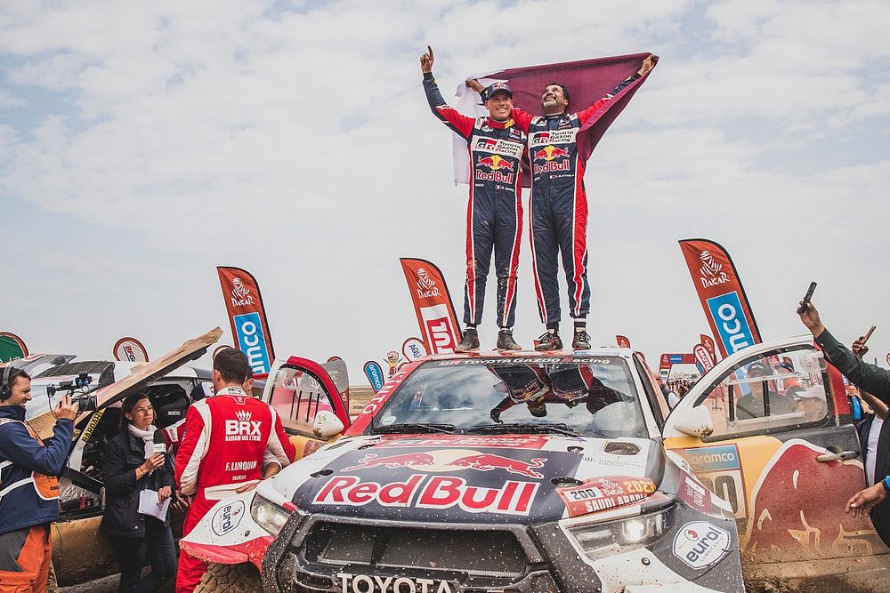 Winners #200 Toyota Gazoo Racing Toyota: Nasser Al-Attiyah, Mathieu Baumel