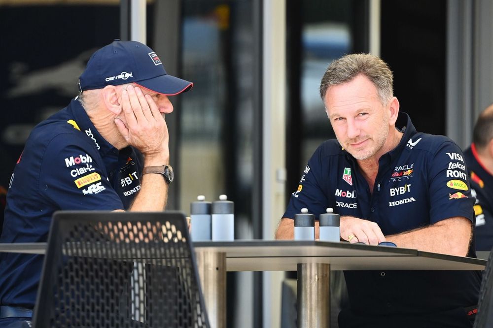 Adrian Newey, diretor de tecnologia da Red Bull Racing, Christian Horner, diretor de equipe da Red Bull Racing 