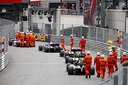 Monaco F2 red flag procedure causes confusion