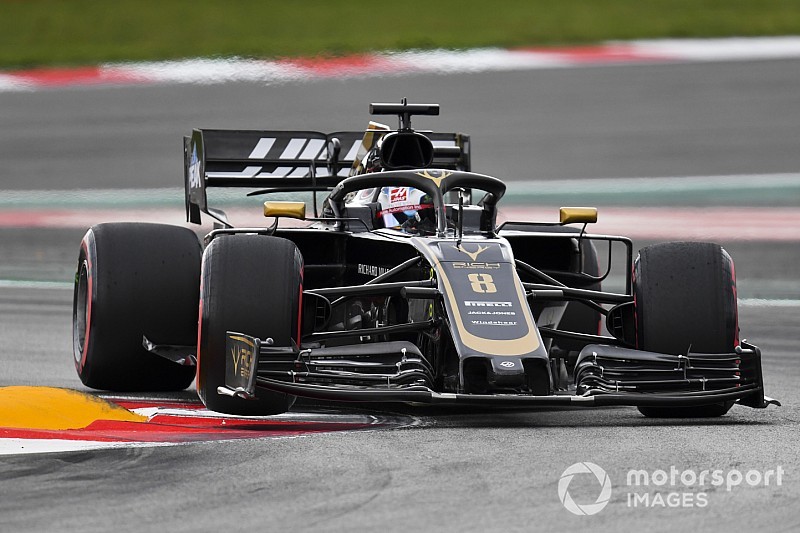 Fotogallery: lo svizzero Romain Grosjean nel Gran Premio di Spagna