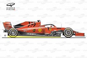 Ferrari explica los dos puntos principales de evolución del SF21