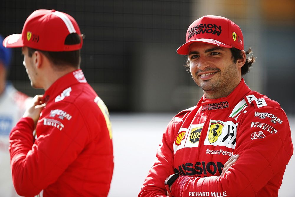 Charles Leclerc, Ferrari SF21 and Carlos Sainz Jr., Ferrari SF21 