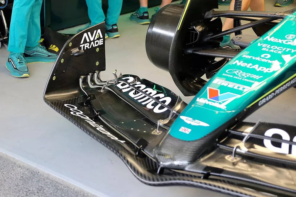 Aston Martin AMR24, dettaglio dell'ala anteriore