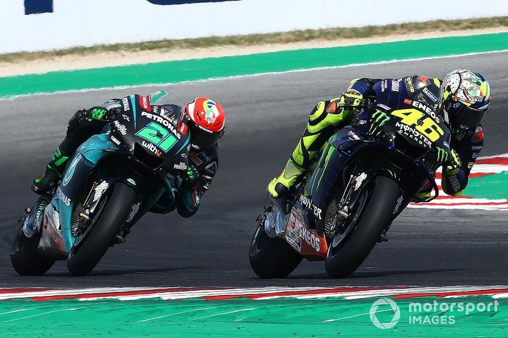 Valentino Rossi, Yamaha Factory Racing, Franco Morbidelli, Petronas Yamaha SRT