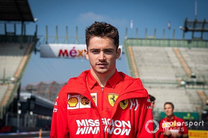 Charles Leclerc, Ferrari walks the track 