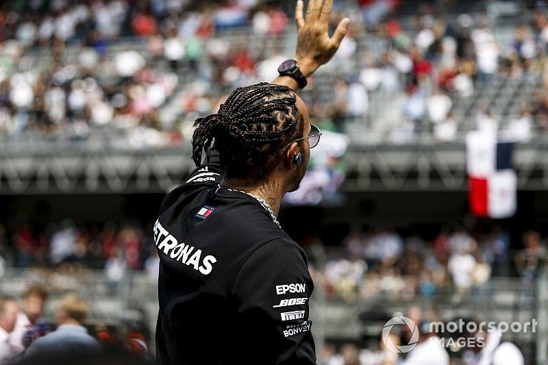 Lewis Hamilton, Mercedes AMG F1 on the drivers parade