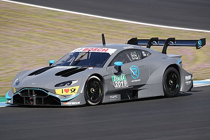 Premiers tours de piste pour l'Aston Martin DTM à Jerez avec Paul di Resta