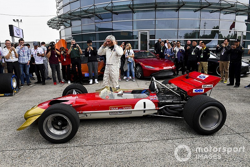 Damon Hill: Demofahrt im Weltmeister-Lotus von Vater Graham
