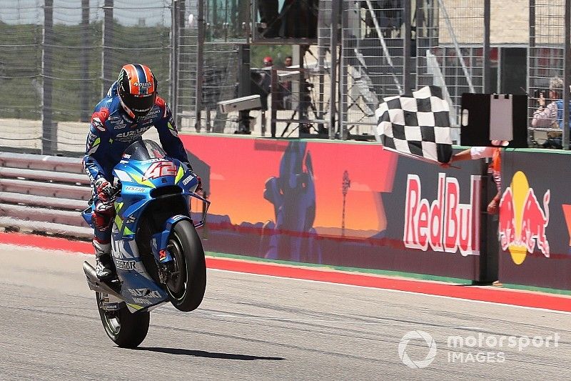 Alex Rins, Team Suzuki MotoGP, vainqueur de la course