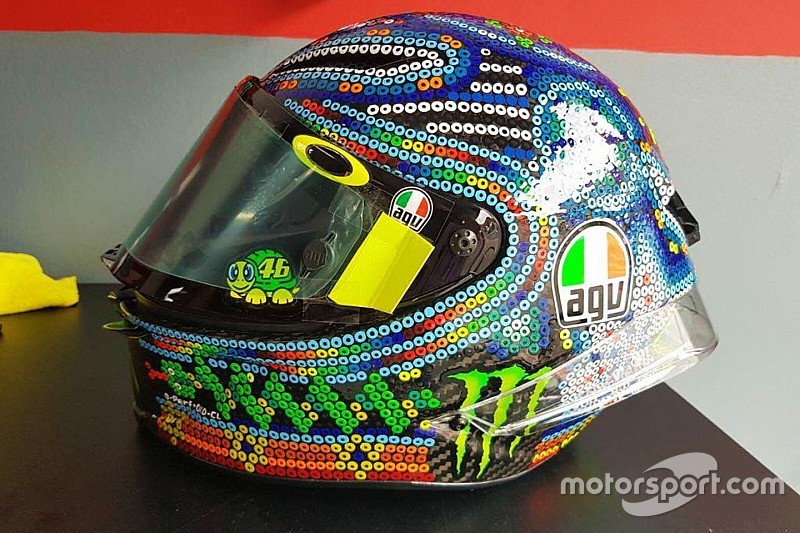 GALERI: Helm baru Rossi untuk tes MotoGP