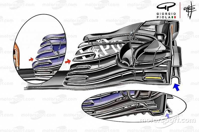 McLaren MCL33 alerón delantero, GP de Austria