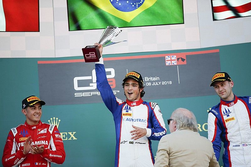 Podio: ganador de la carrera Pedro Piquet, Tridente, segundo lugar Giuliano Alesi, Tridente, tercer lugar Ryan Tveter, Tridente