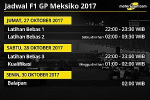 Jadwal lengkap F1 GP Meksiko 2017