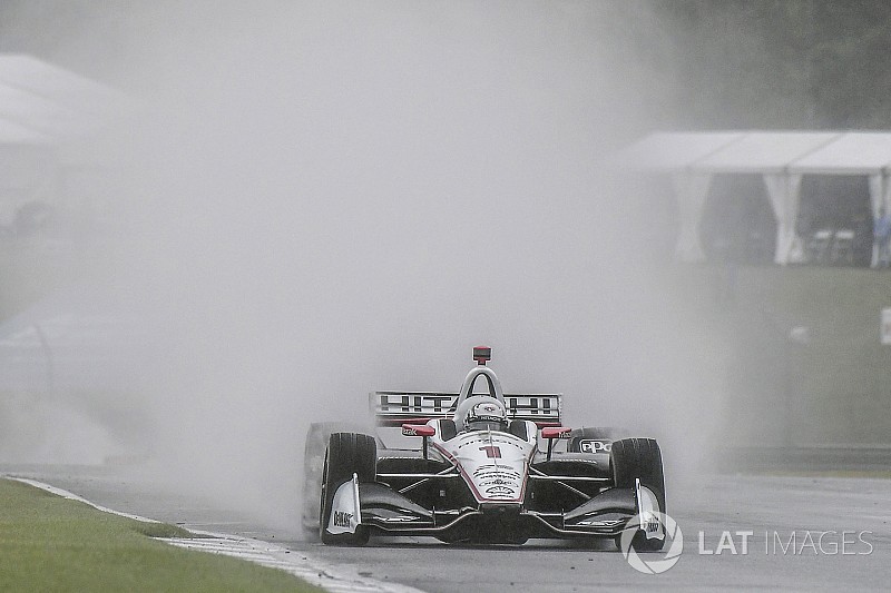 IndyCar-race op Barber gestaakt om regen, restant op maandag