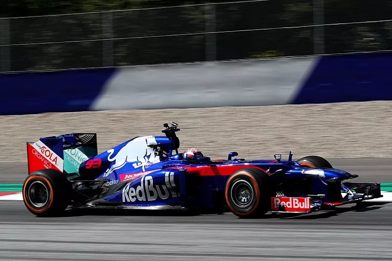 Marc Marquez tests the Toro Rosso F1 car