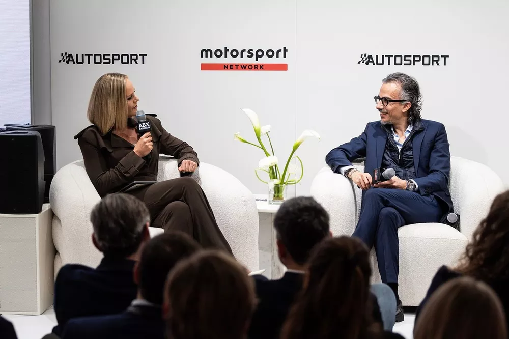 Amanda Davies, Presenter, CNN, Laurent Mekies, CEO & Team Principal, Red Bull Racing